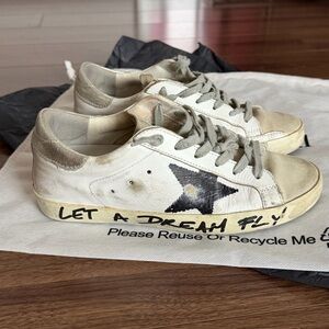 Golden Goose Sneakers with Black Star